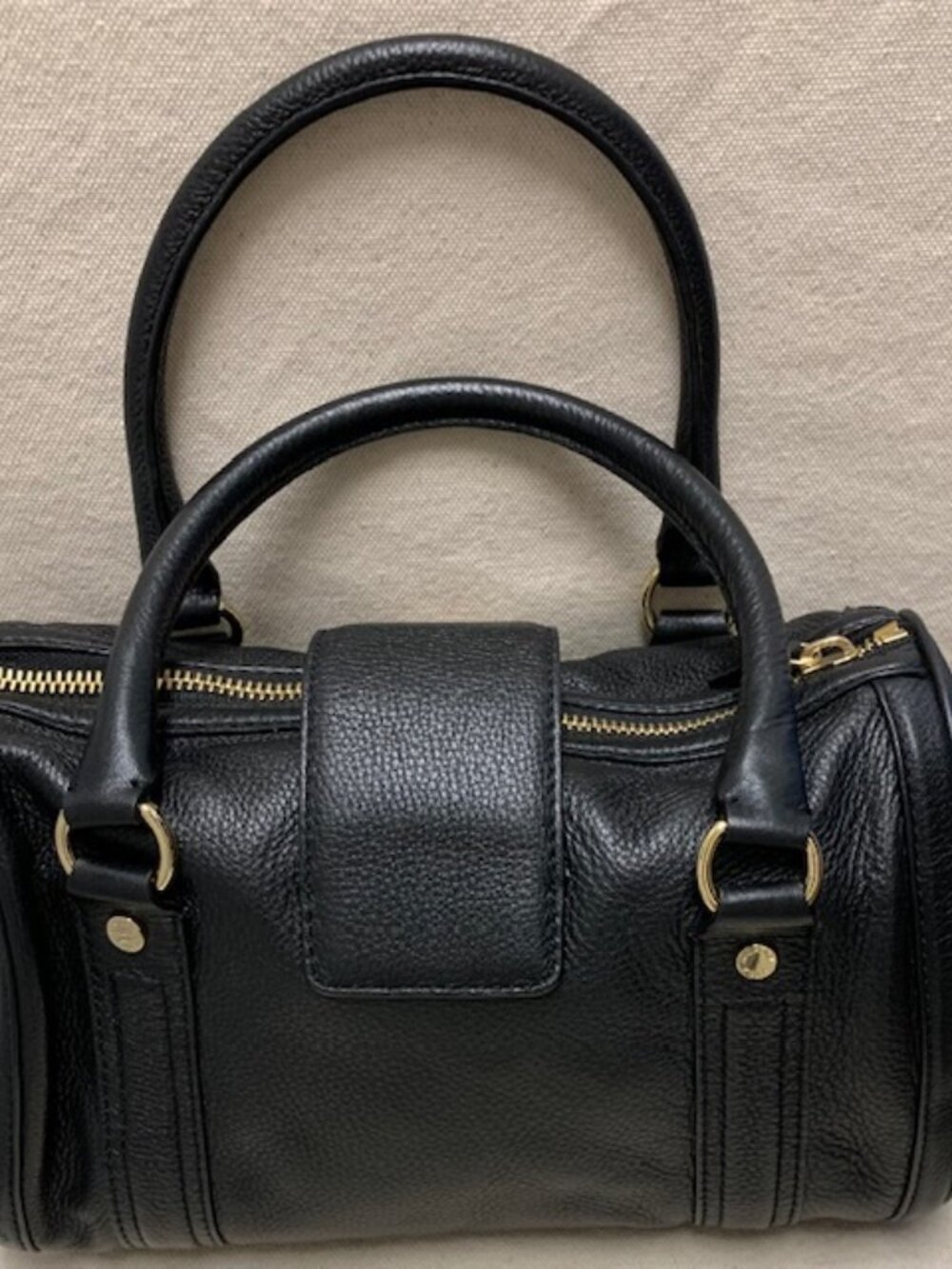 Michael Kors black pebbled leather boston bag Y2K - Picture 5 of 14
